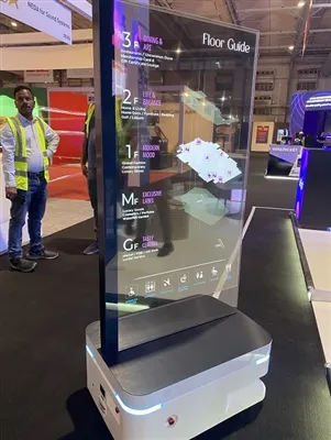 55 ইঞ্চি স্বচ্ছ স্ক্রীন মোবাইল বিজ্ঞাপন প্লেয়ার